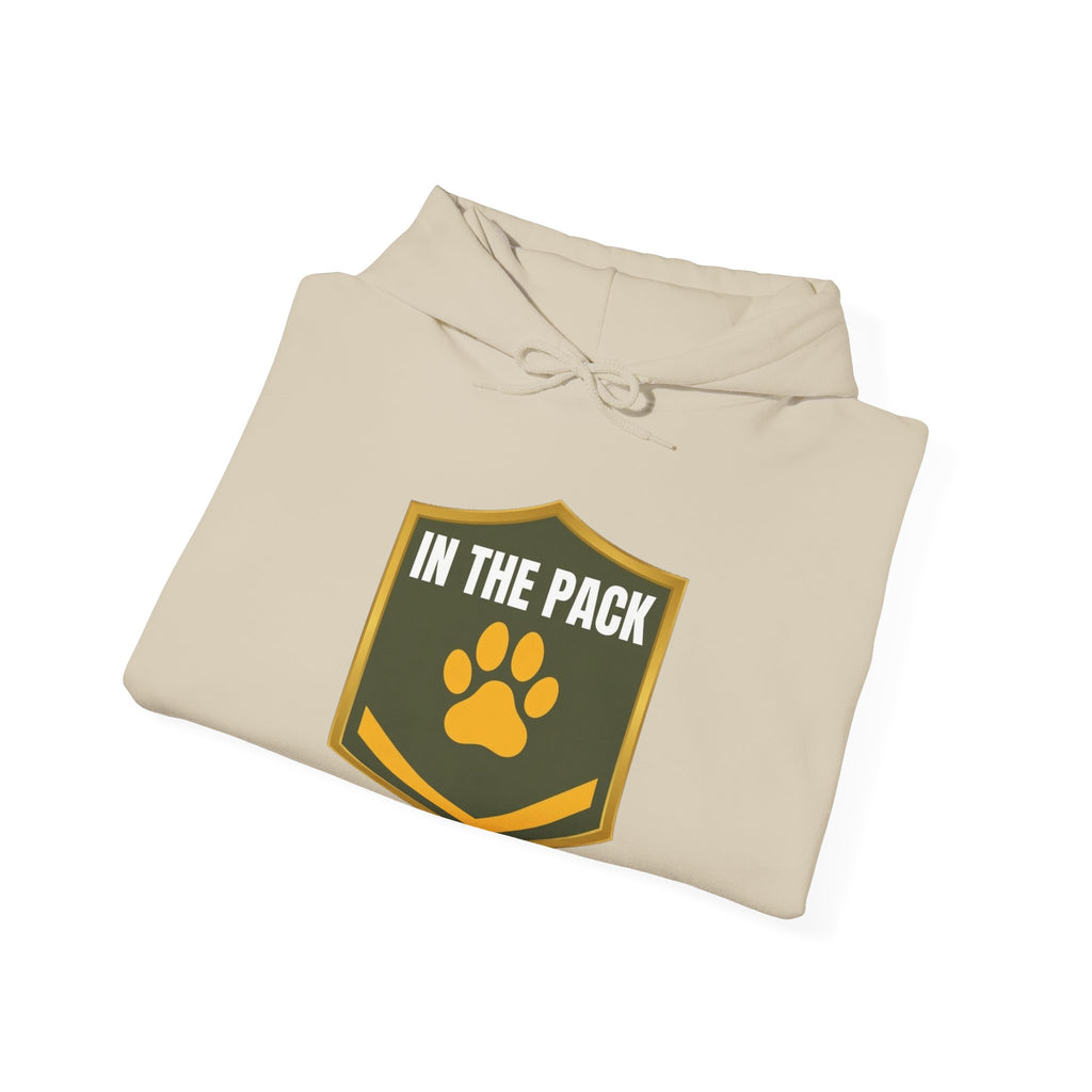 In The Pack Shield Hoodie (Army Green)