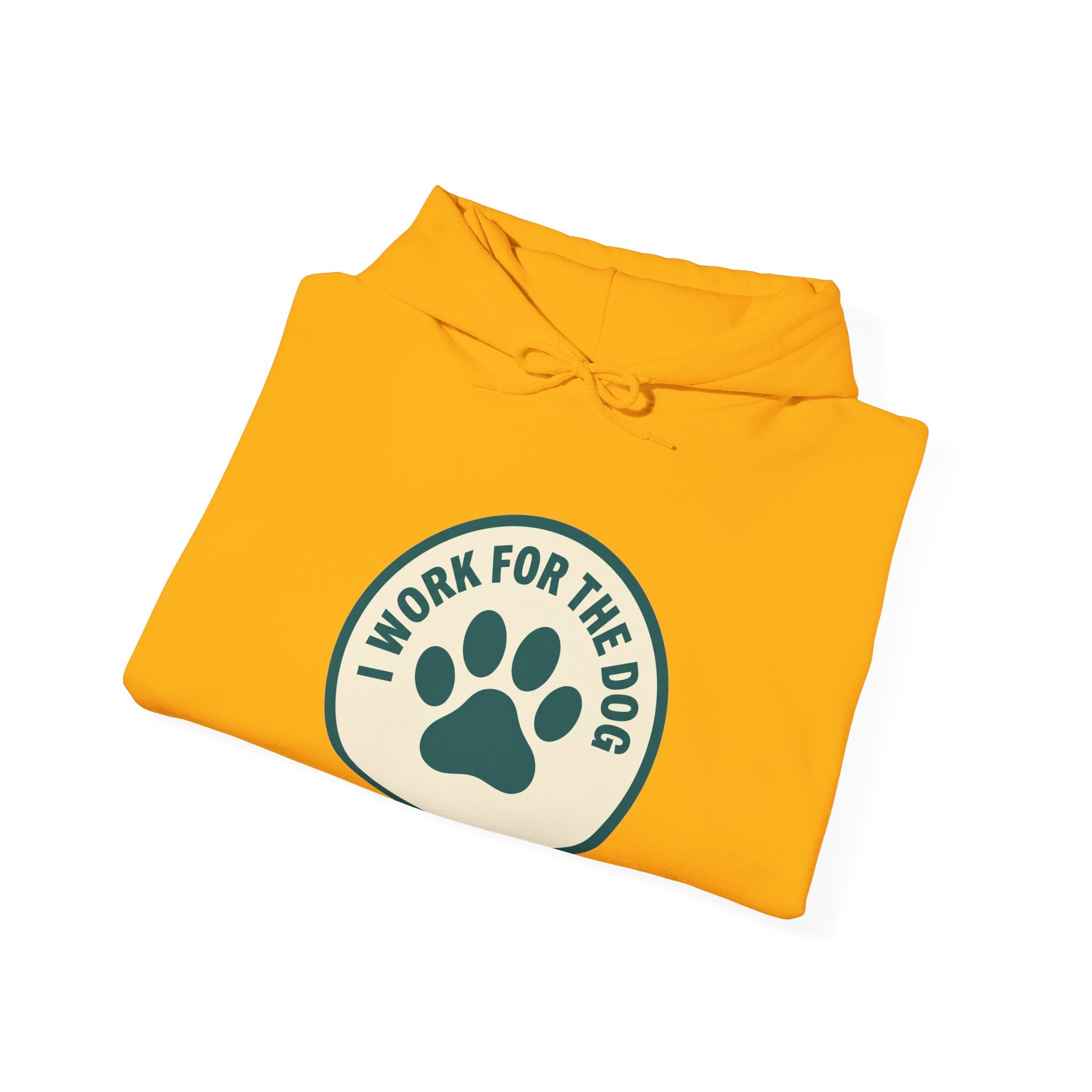 I Work For My Dog Printed Hoodie | 2 Matchy Mutts