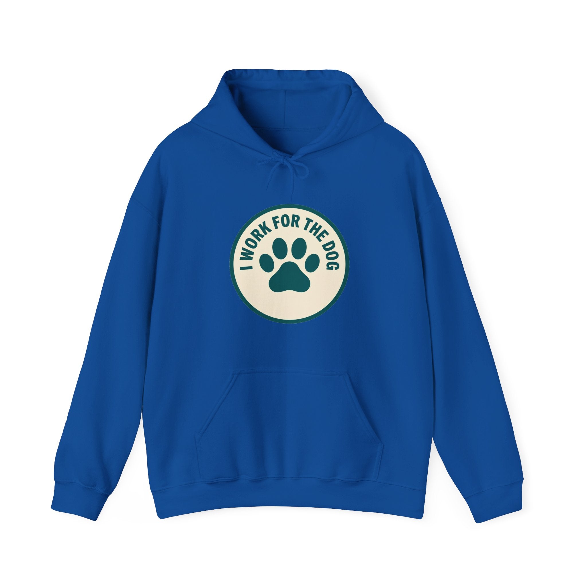 I Work For My Dog Printed Hoodie | 2 Matchy Mutts