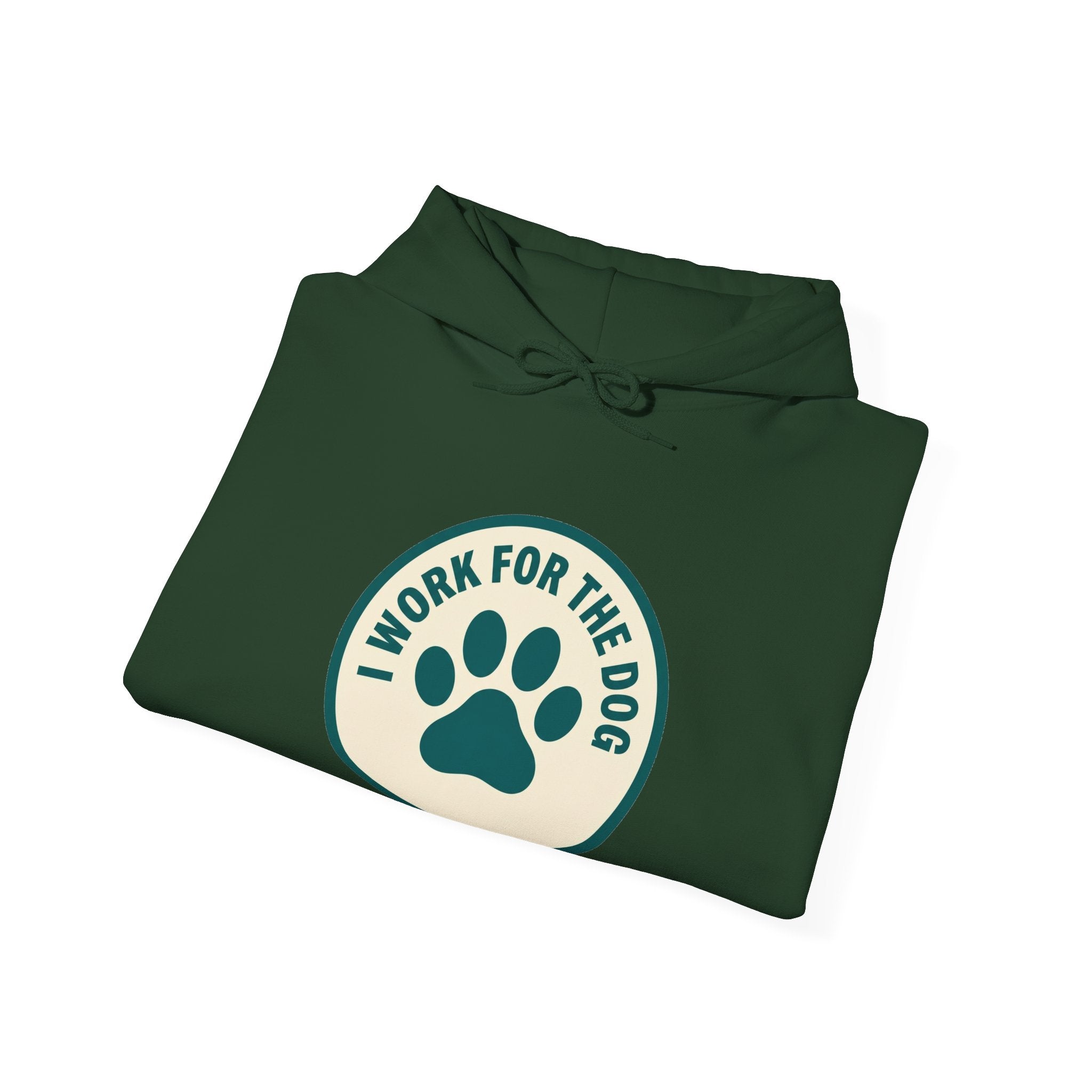 I Work For My Dog Printed Hoodie | 2 Matchy Mutts