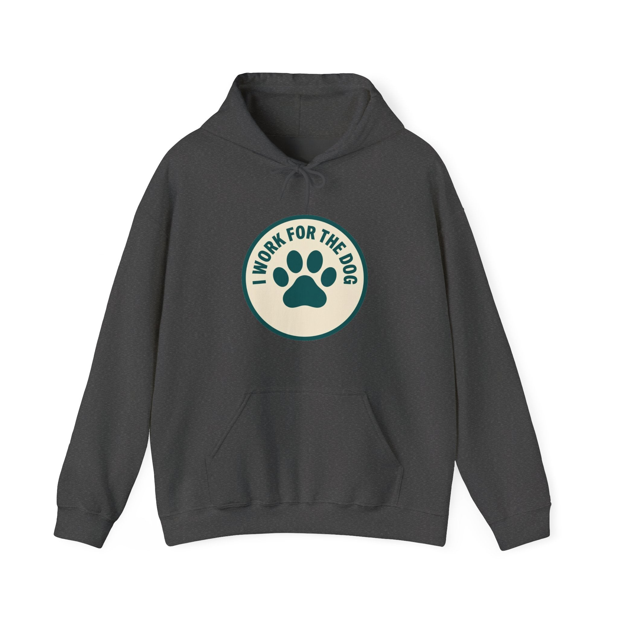 I Work For My Dog Printed Hoodie | 2 Matchy Mutts