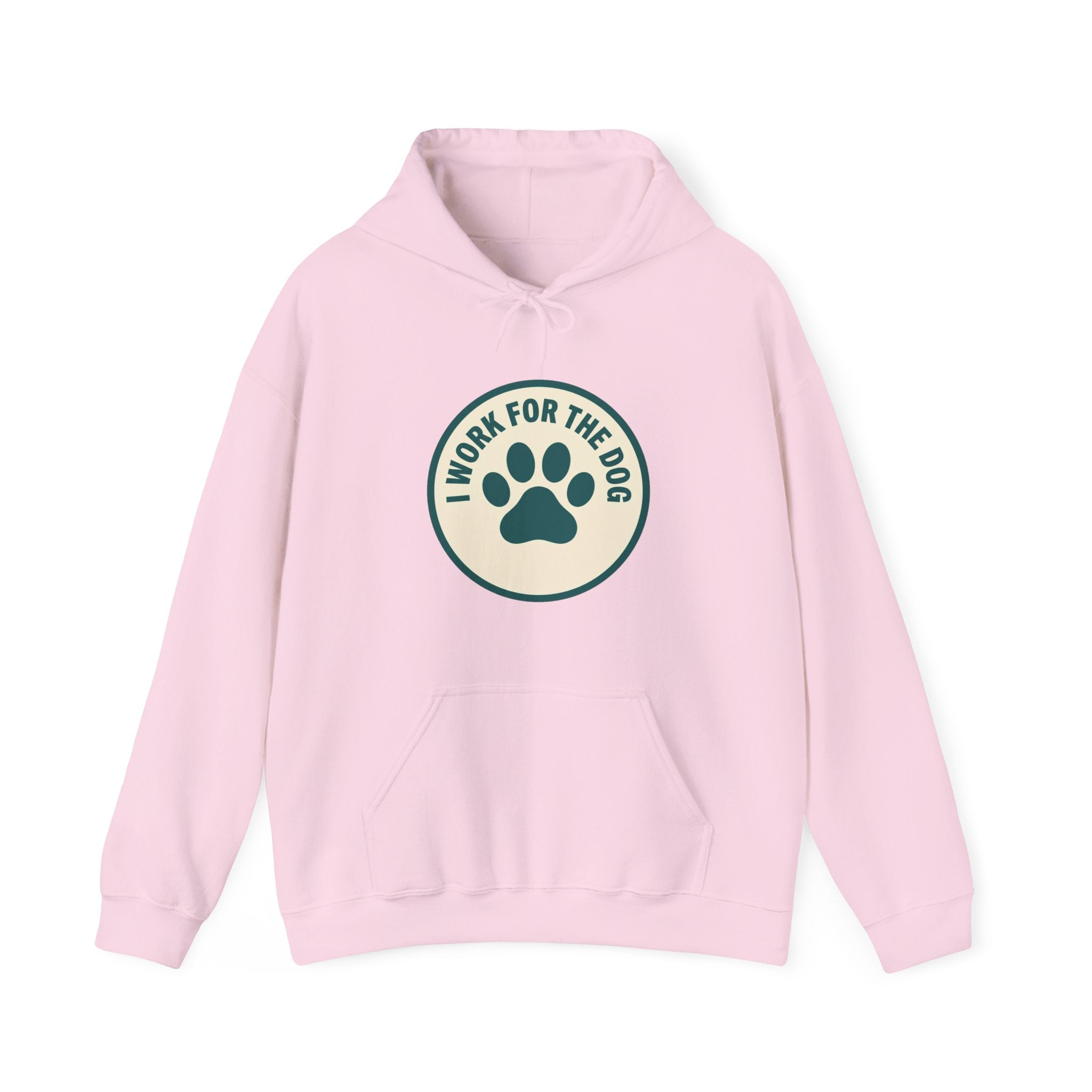 I Work For My Dog Printed Hoodie | 2 Matchy Mutts
