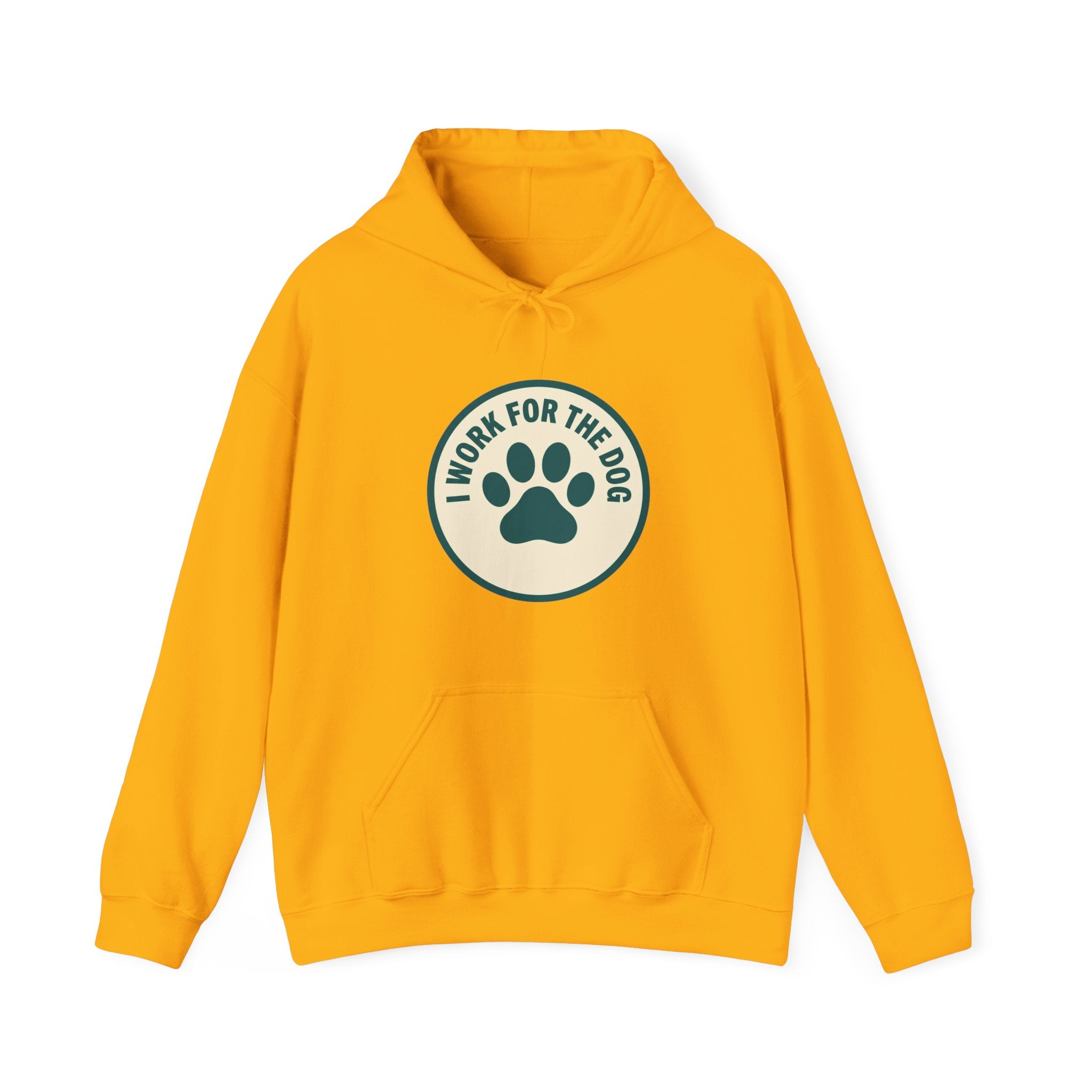 I Work For My Dog Printed Hoodie | 2 Matchy Mutts
