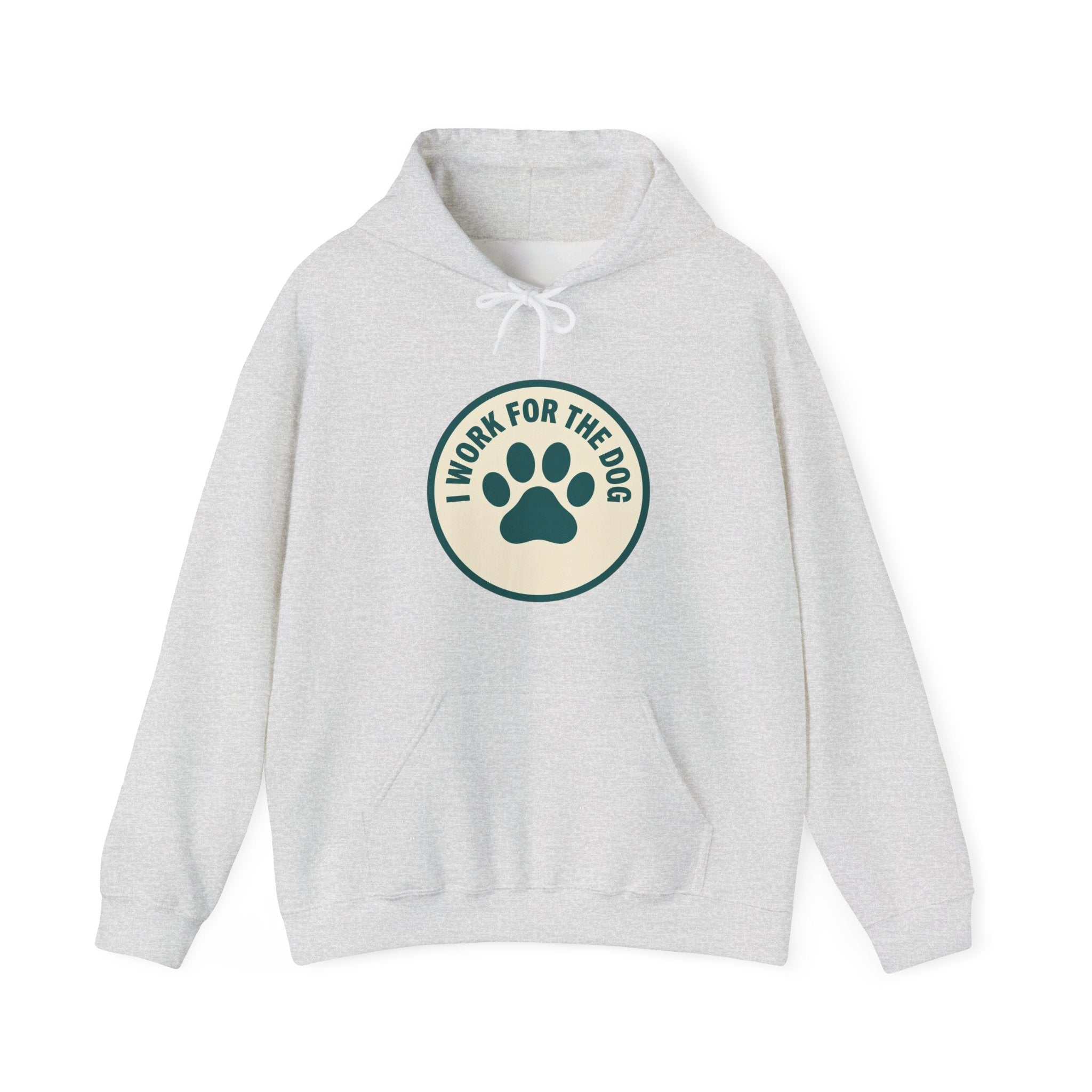 I Work For My Dog Printed Hoodie | 2 Matchy Mutts