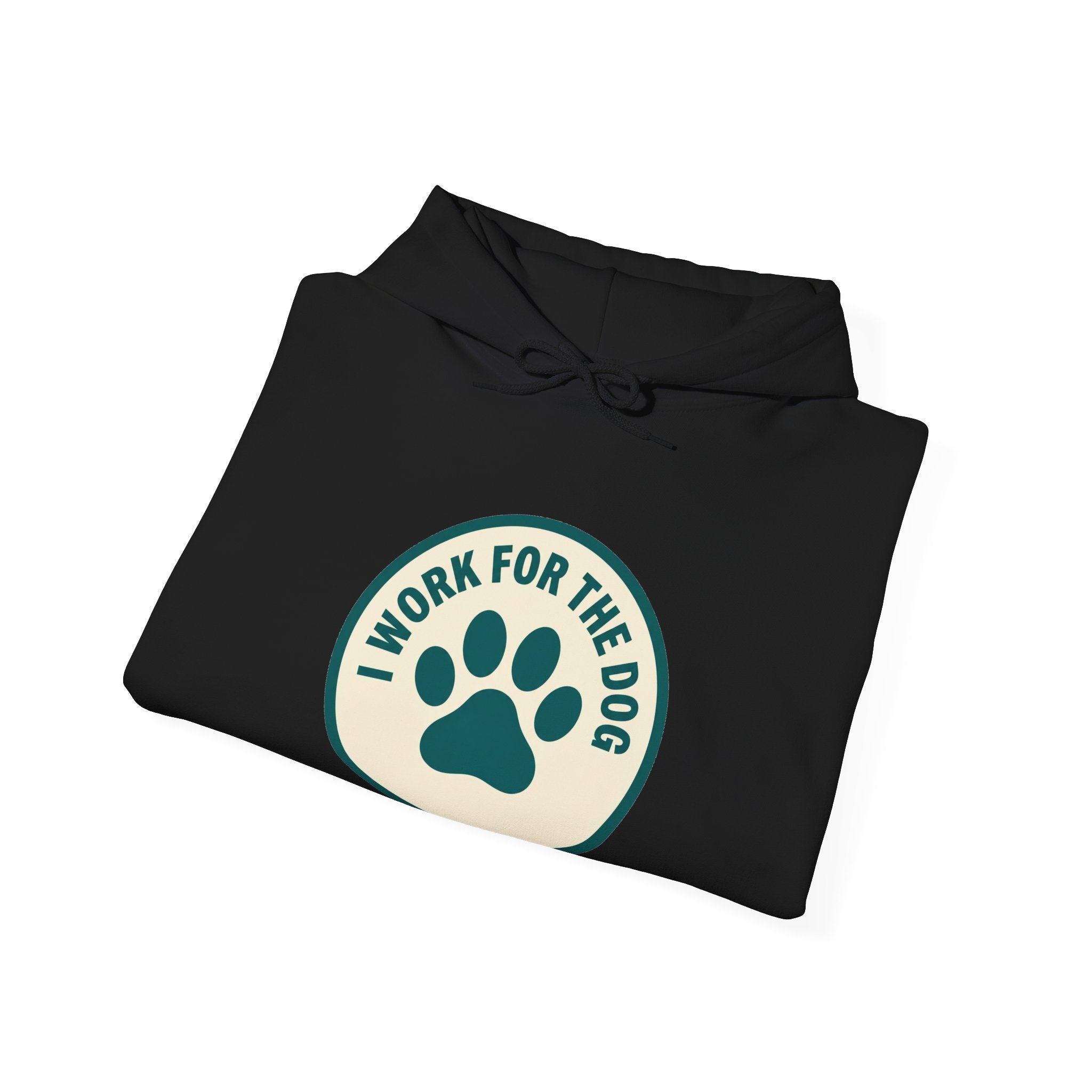 I Work For My Dog Printed Hoodie | 2 Matchy Mutts