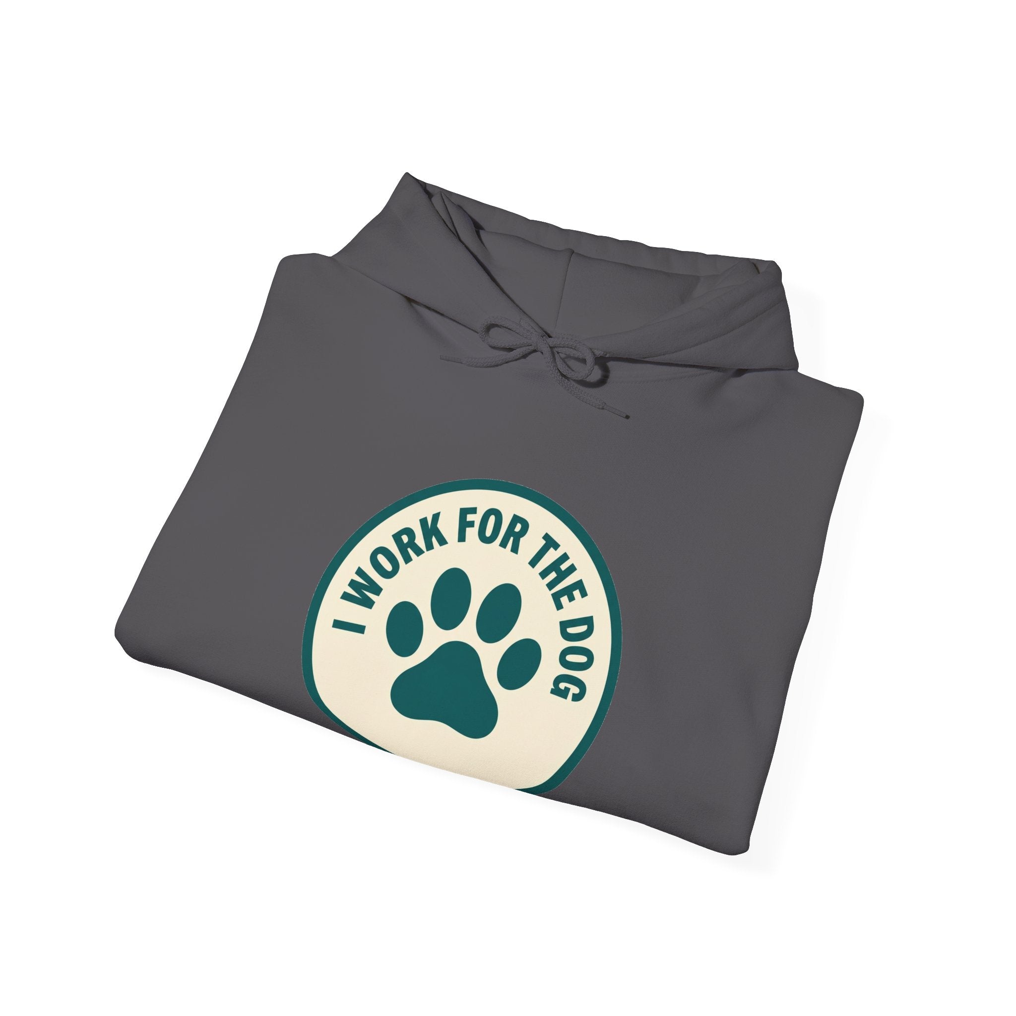 I Work For My Dog Printed Hoodie | 2 Matchy Mutts