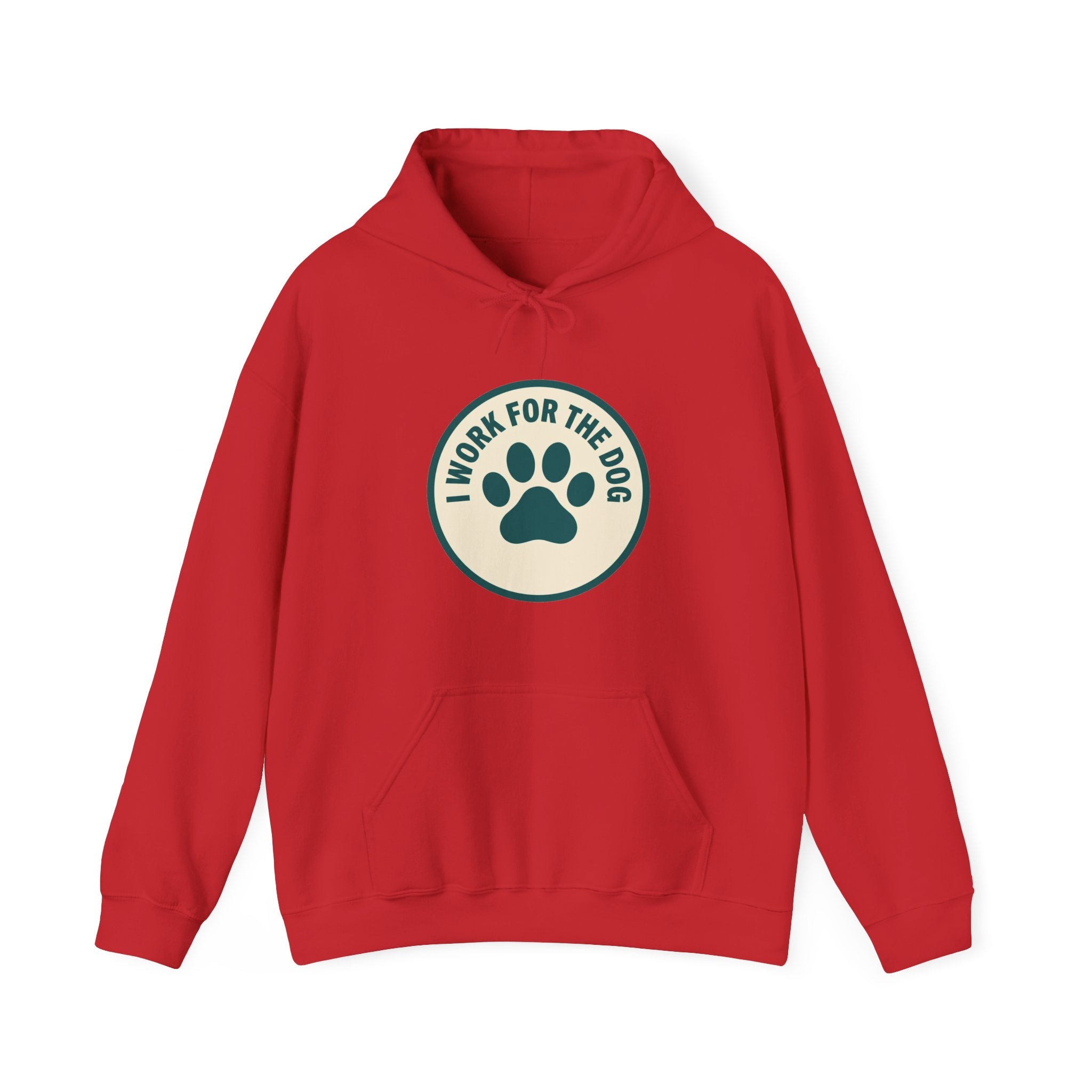 I Work For My Dog Printed Hoodie | 2 Matchy Mutts