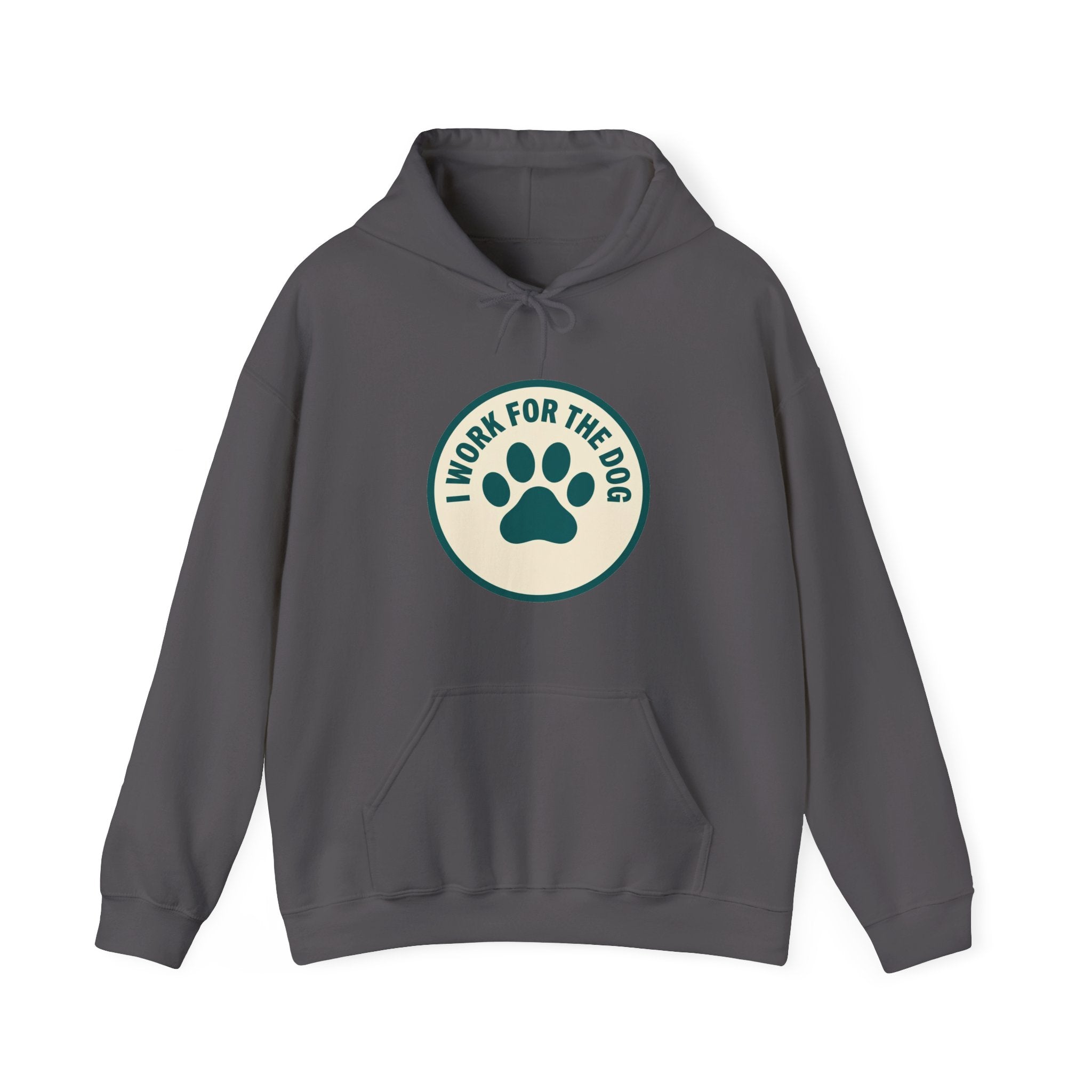 I Work For My Dog Printed Hoodie | 2 Matchy Mutts