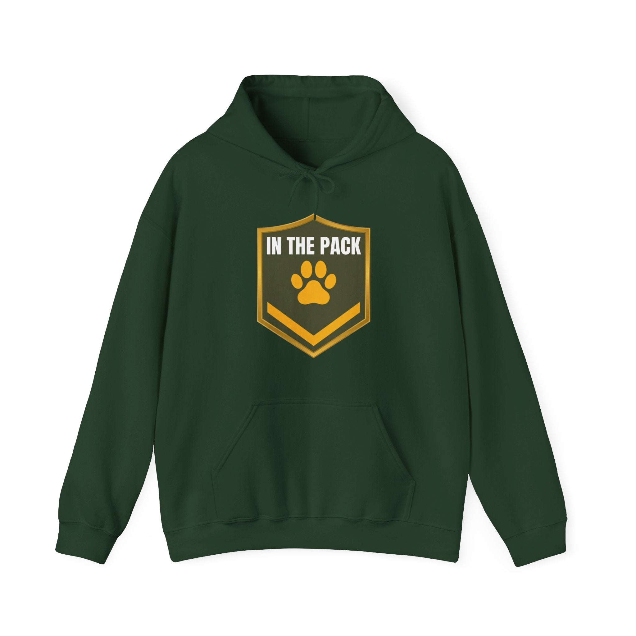 In The Pack Shield Hoodie (Army Green)