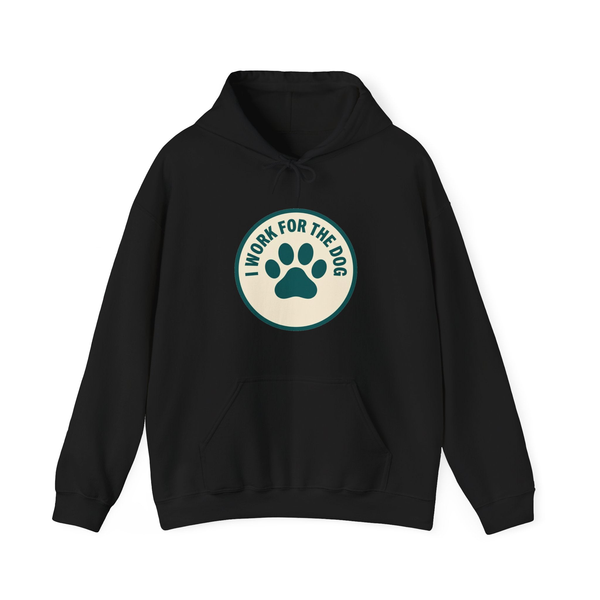 I Work For My Dog Printed Hoodie | 2 Matchy Mutts