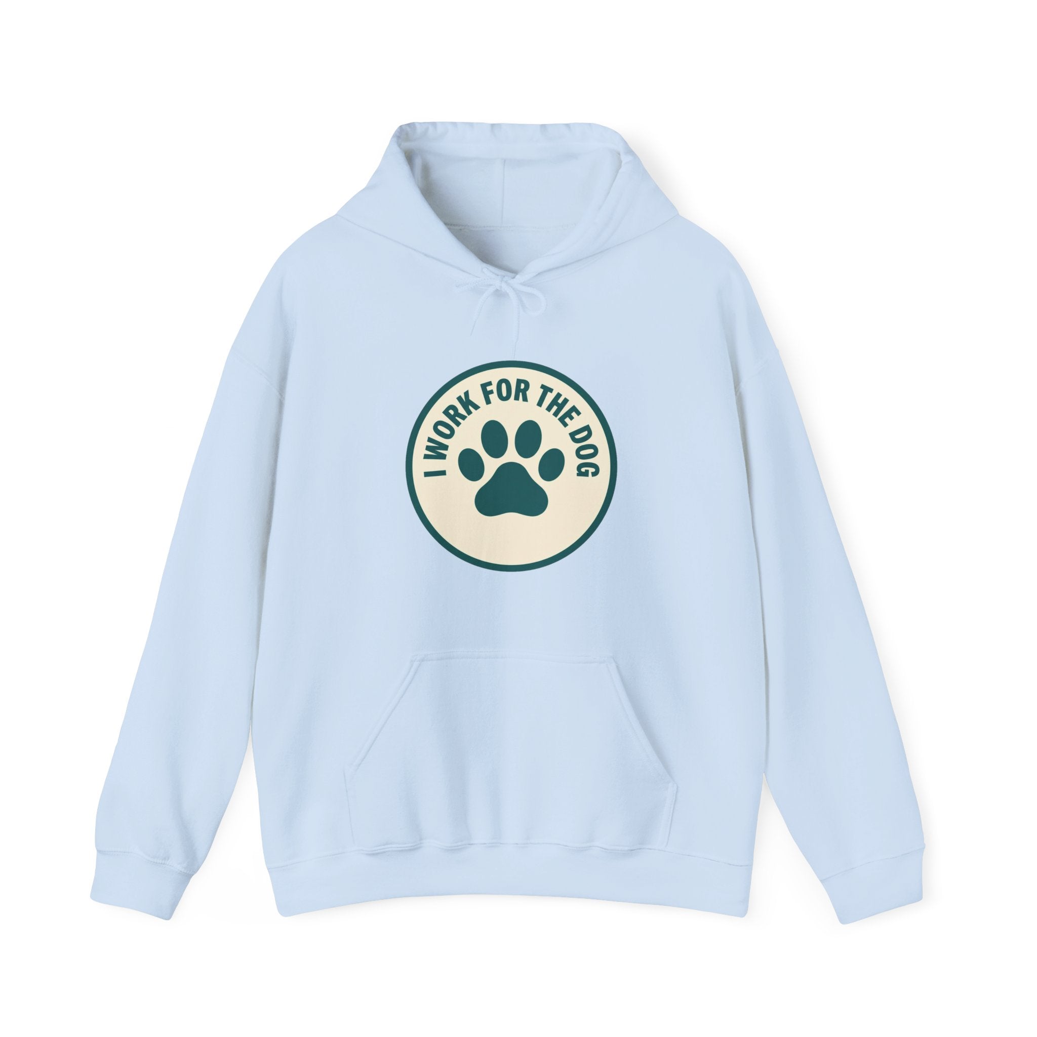 I Work For My Dog Printed Hoodie | 2 Matchy Mutts