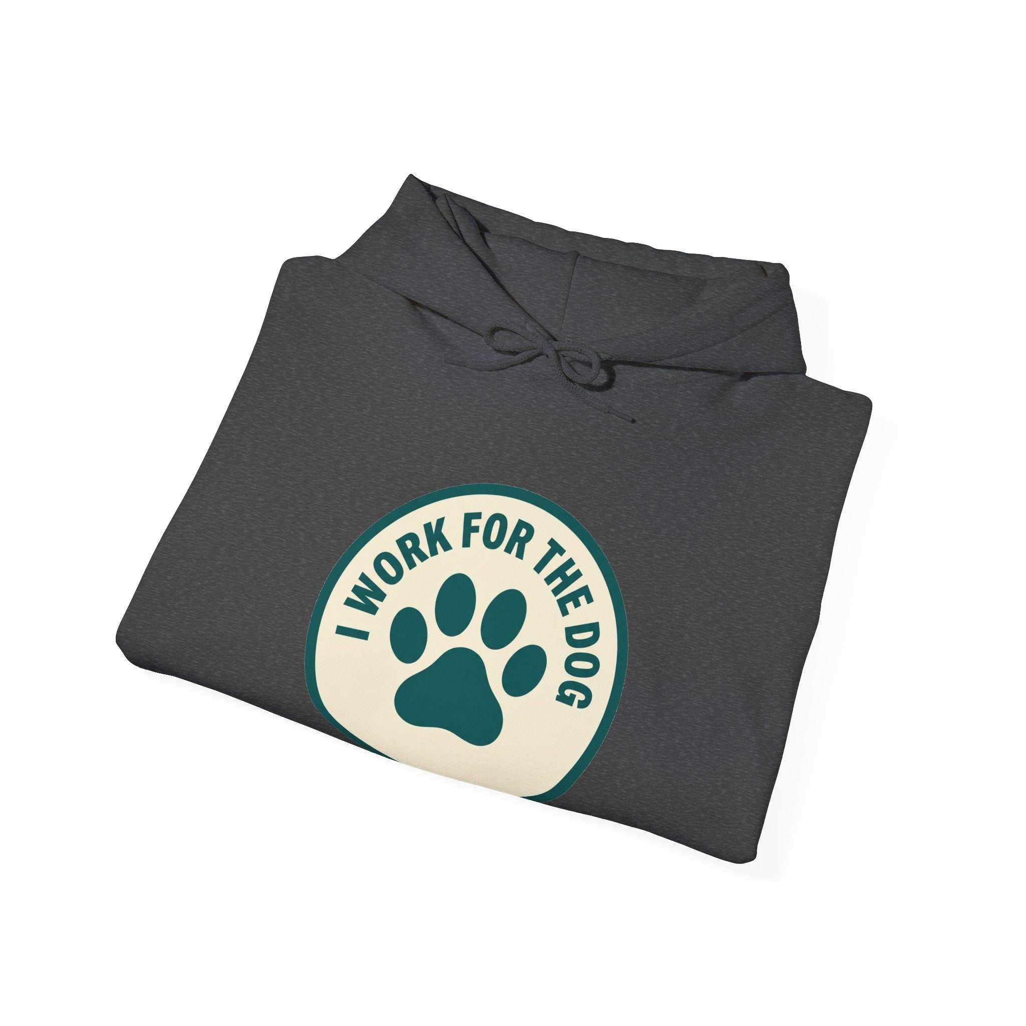 I Work For My Dog Printed Hoodie | 2 Matchy Mutts