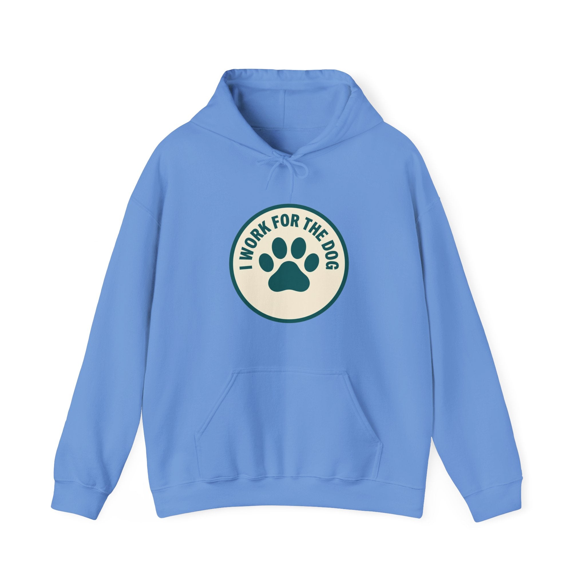 I Work For My Dog Printed Hoodie | 2 Matchy Mutts