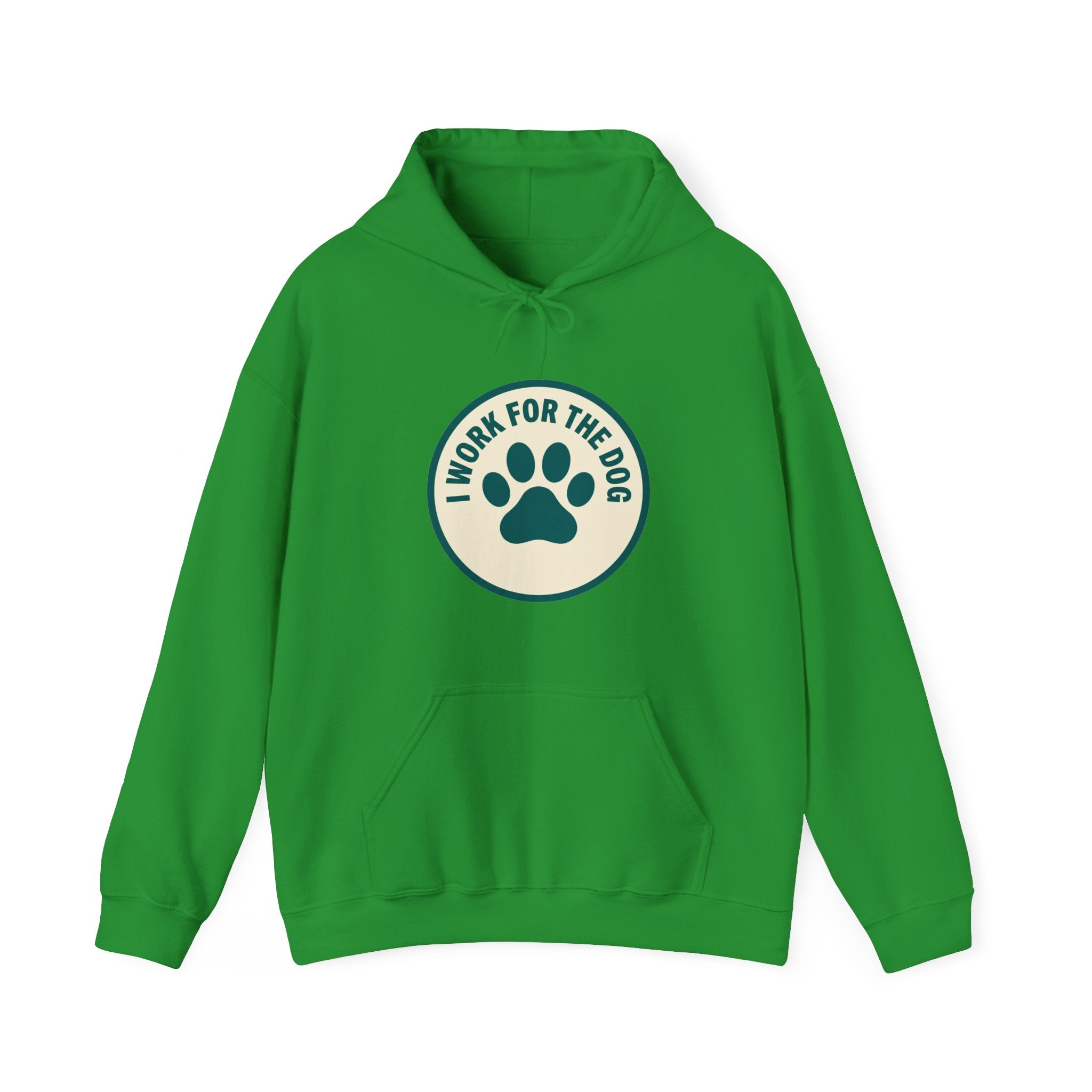 I Work For My Dog Printed Hoodie | 2 Matchy Mutts