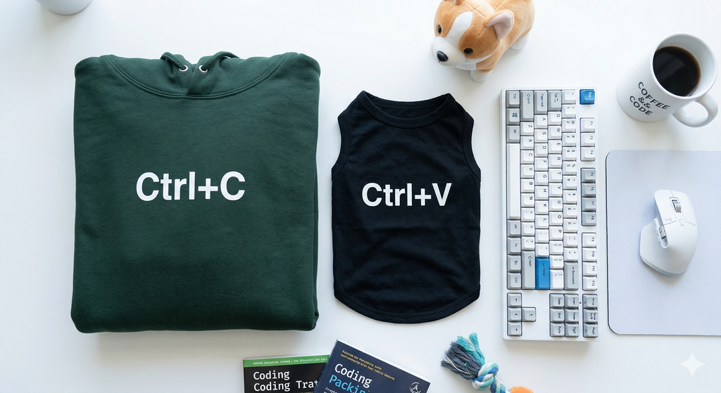 The Ctrl+C & Ctrl+V Hoodie & Tank Set | 2 Matchy Mutts