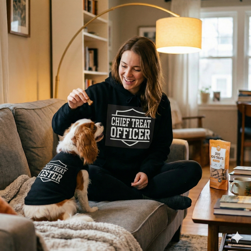 The Chief Treat Officer & Chief Treat Tester Duo | 2 Matchy Mutts