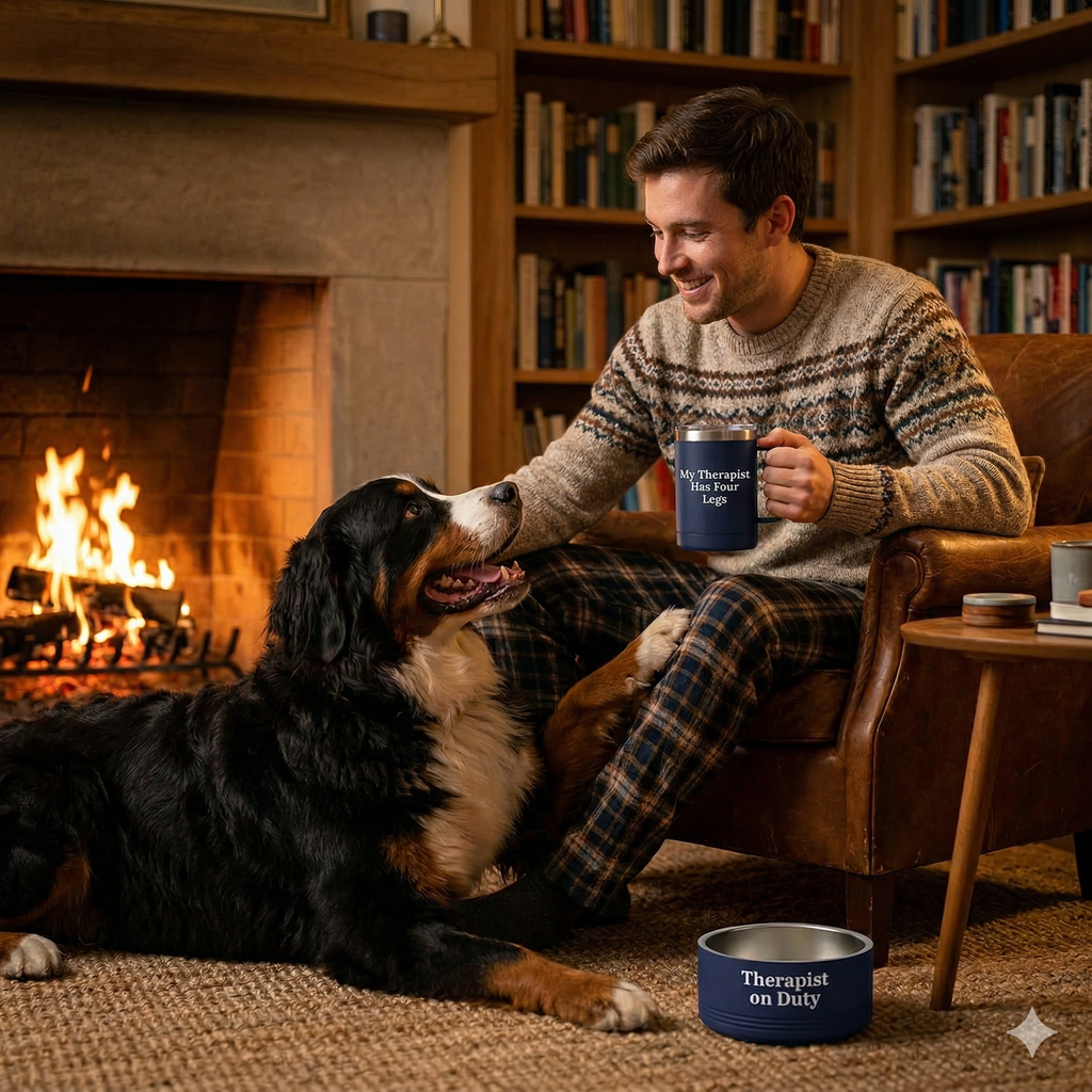 Four-Legged Therapist Mug + Bowl Set
