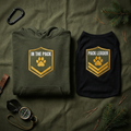 In The Pack & Pack Leader Shield Set (Army Green) | 2 Matchy Mutts