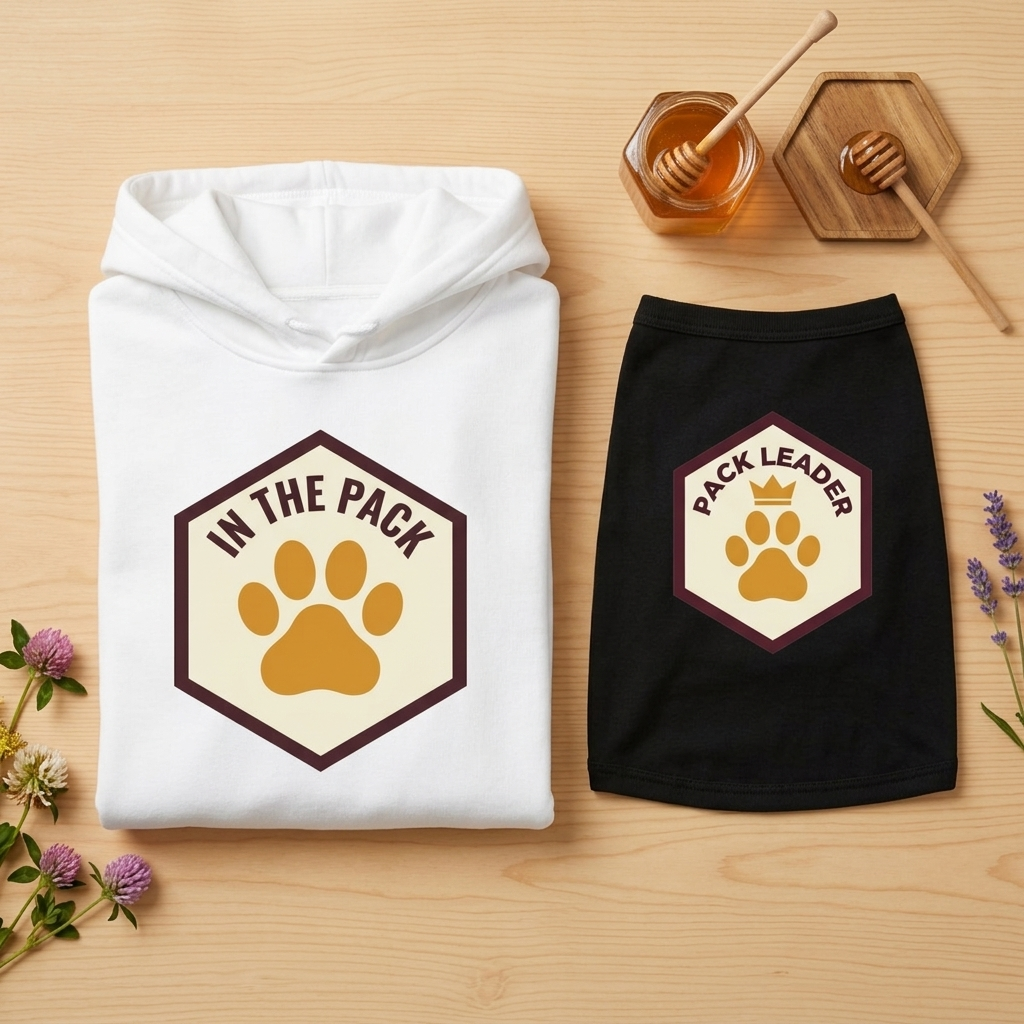 In The Pack & Pack Leader Hex Matching Set | 2 Matchy Mutts