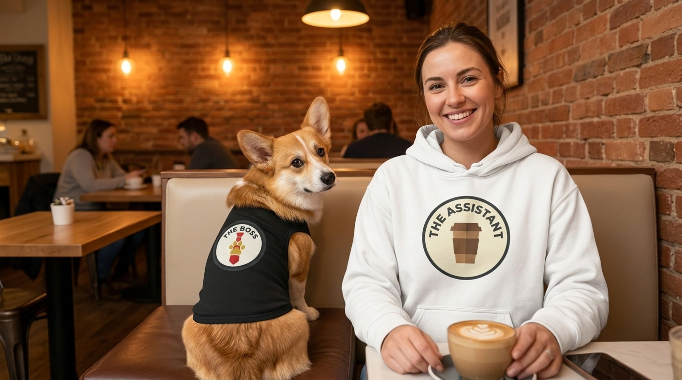 The Boss & The Assistant Matching Hoodie Set | 2 Matchy Mutts