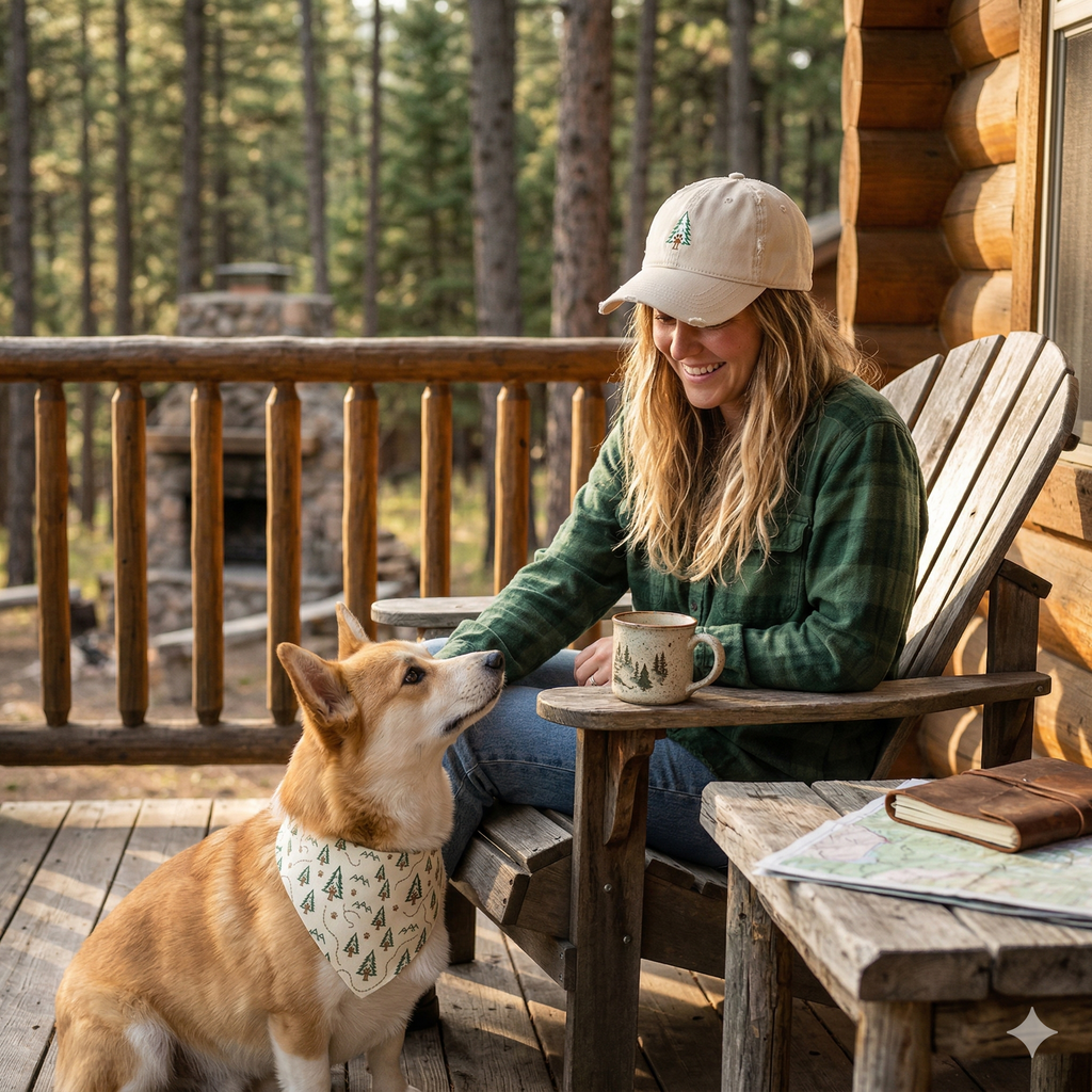 The Trail Buddies Cap & Bandana Set | 2 Matchy Mutts