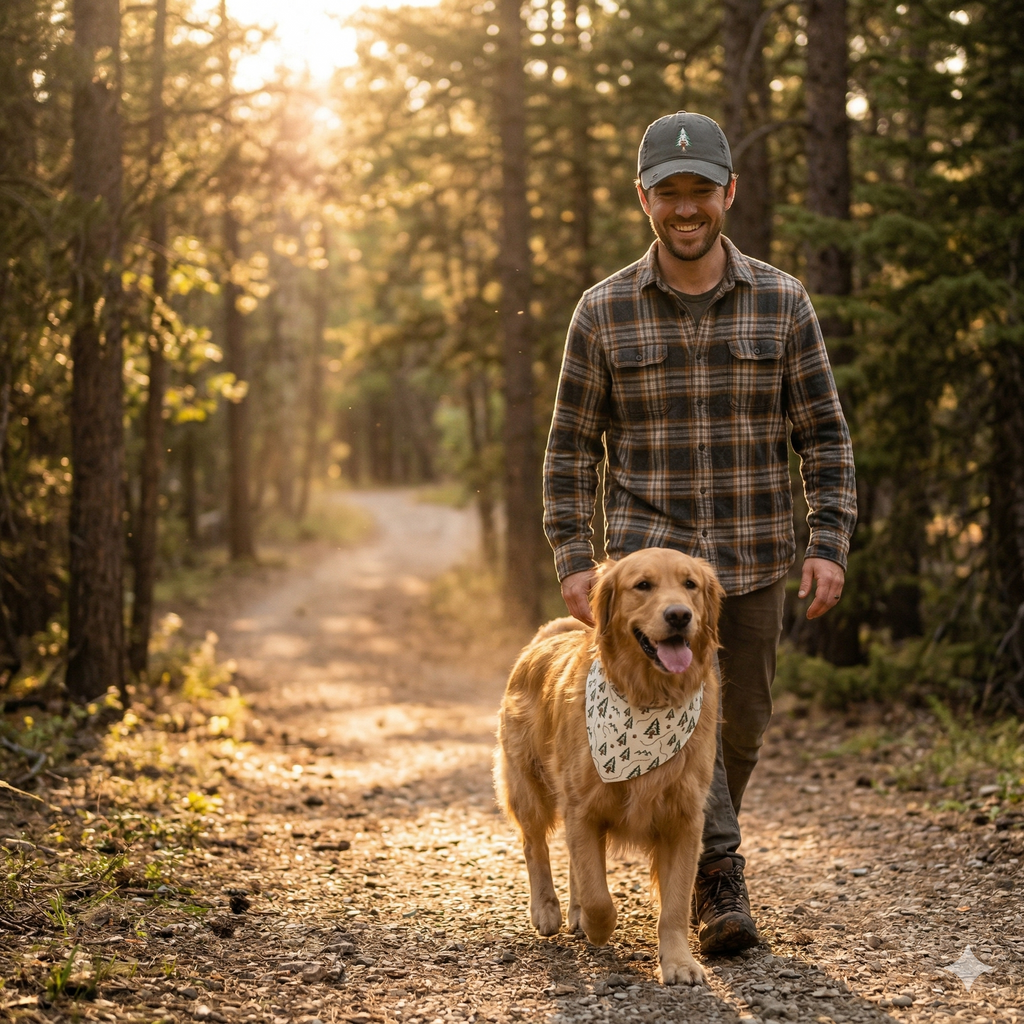 The Trail Buddies Cap & Bandana Set | 2 Matchy Mutts